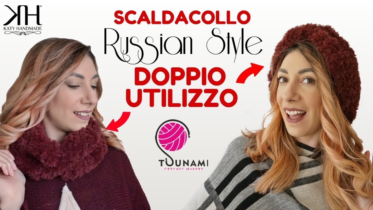 Tutorial scaldacollo uncinetto DOPPIO UTILIZZO - Easy crochet neck warmer