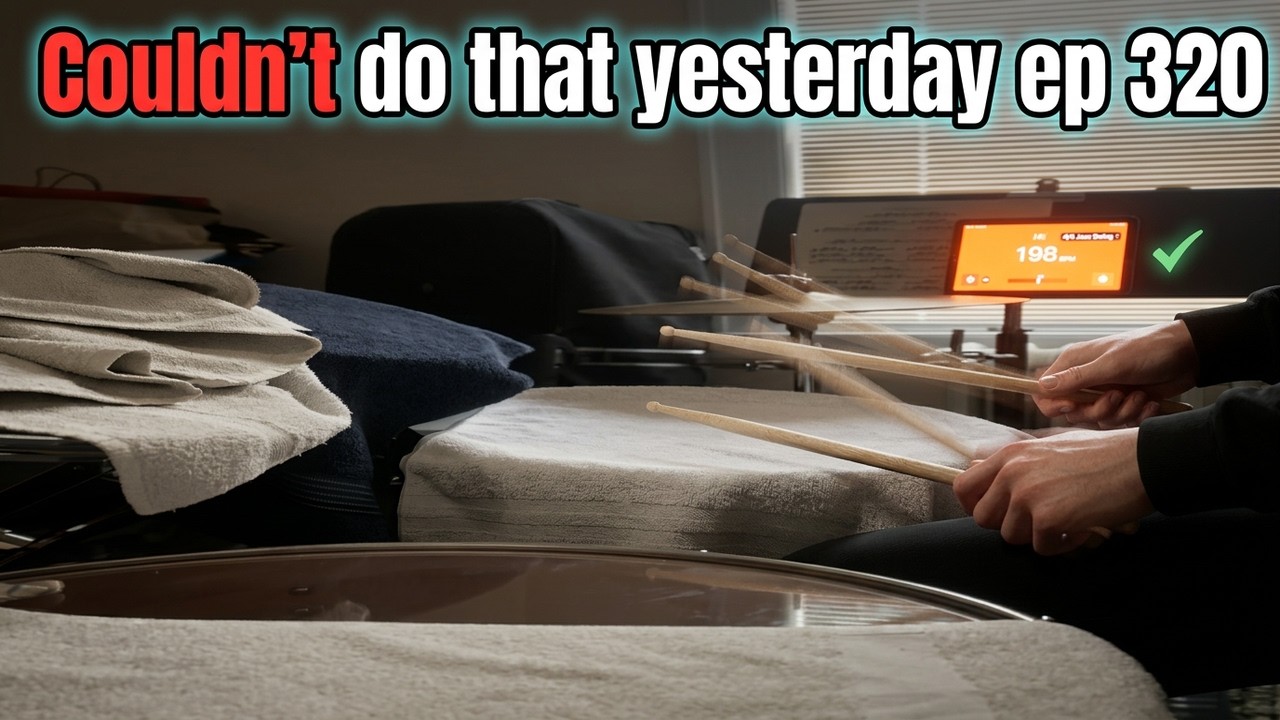 Couldn't do that yesterday ep 320 #jazz #drummer #practice