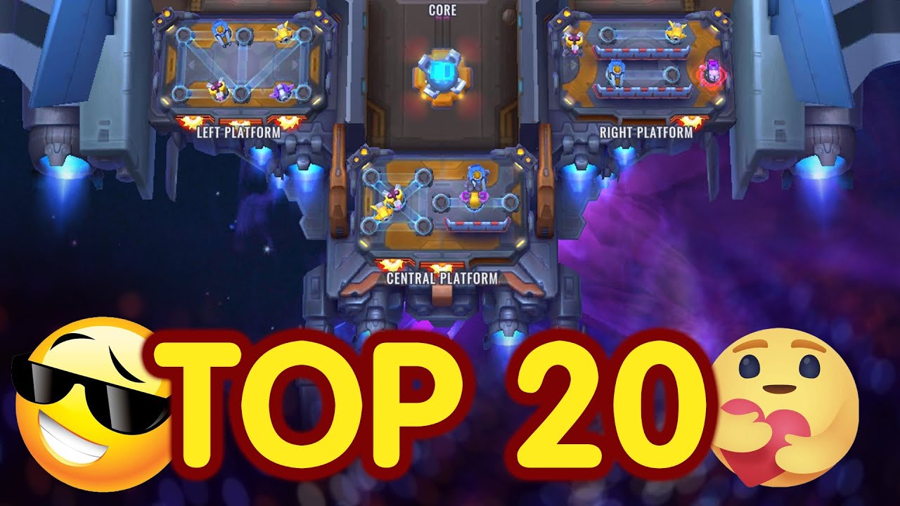 Top 20 spaceship for Attack  (Space Justice, version: 9 Jan 2020)