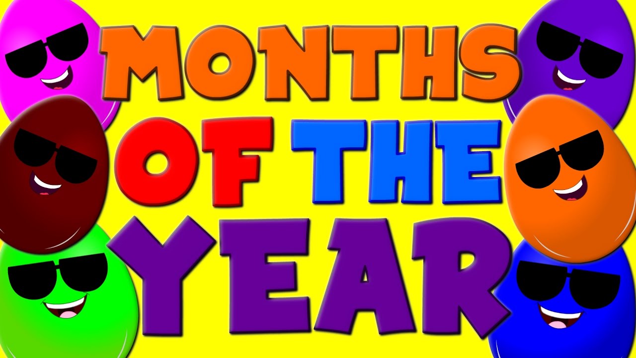 Months of the Year Song | 12 Months of the Year | Nursery Rhymes | Kids Songs | Childrens Video