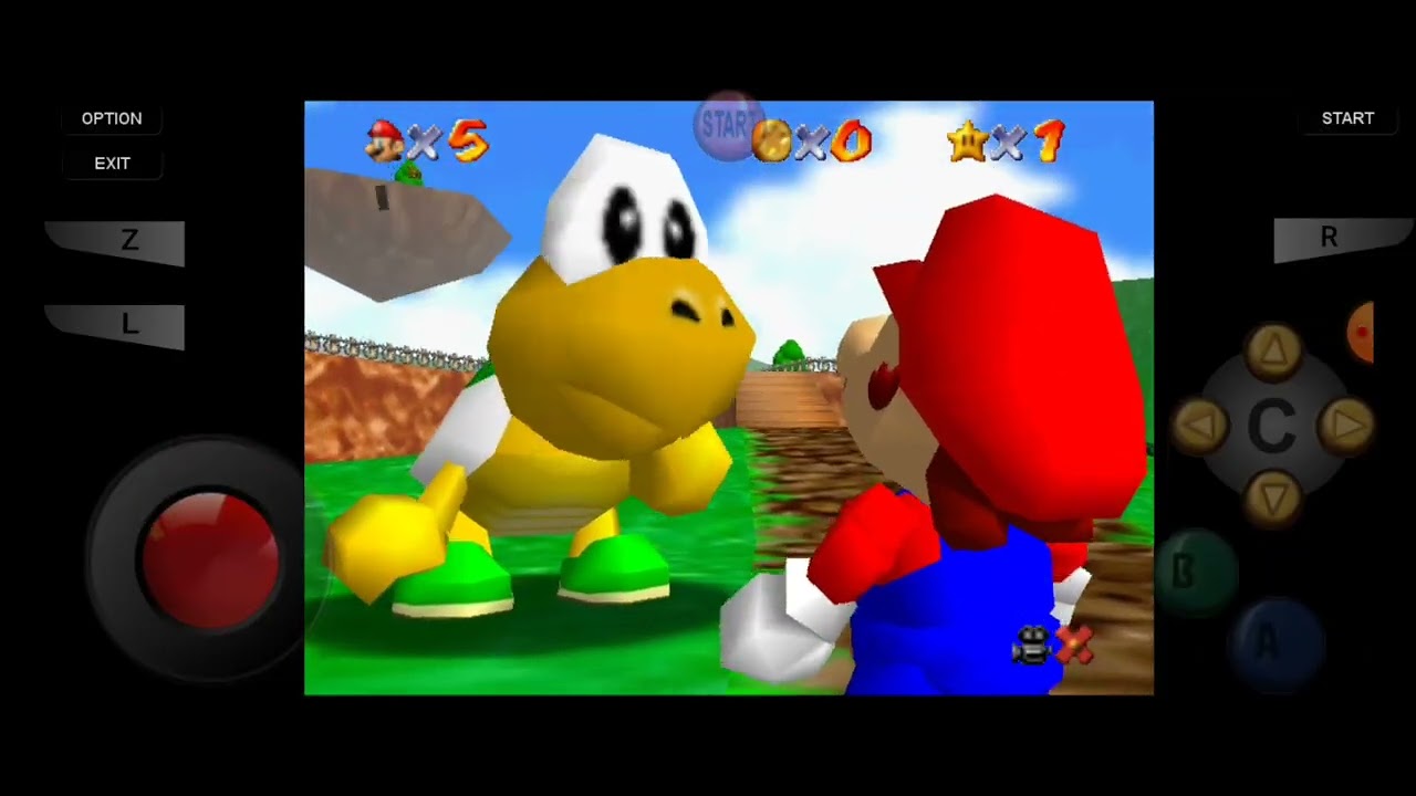 Início de série do Mario super 64 começo