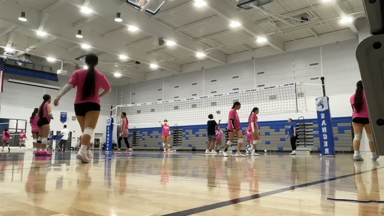 Sanger West Jv volleyball practice