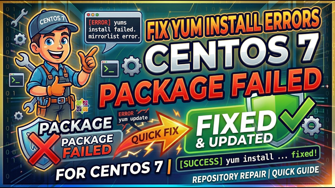Fix Error yum install packages Centos 7