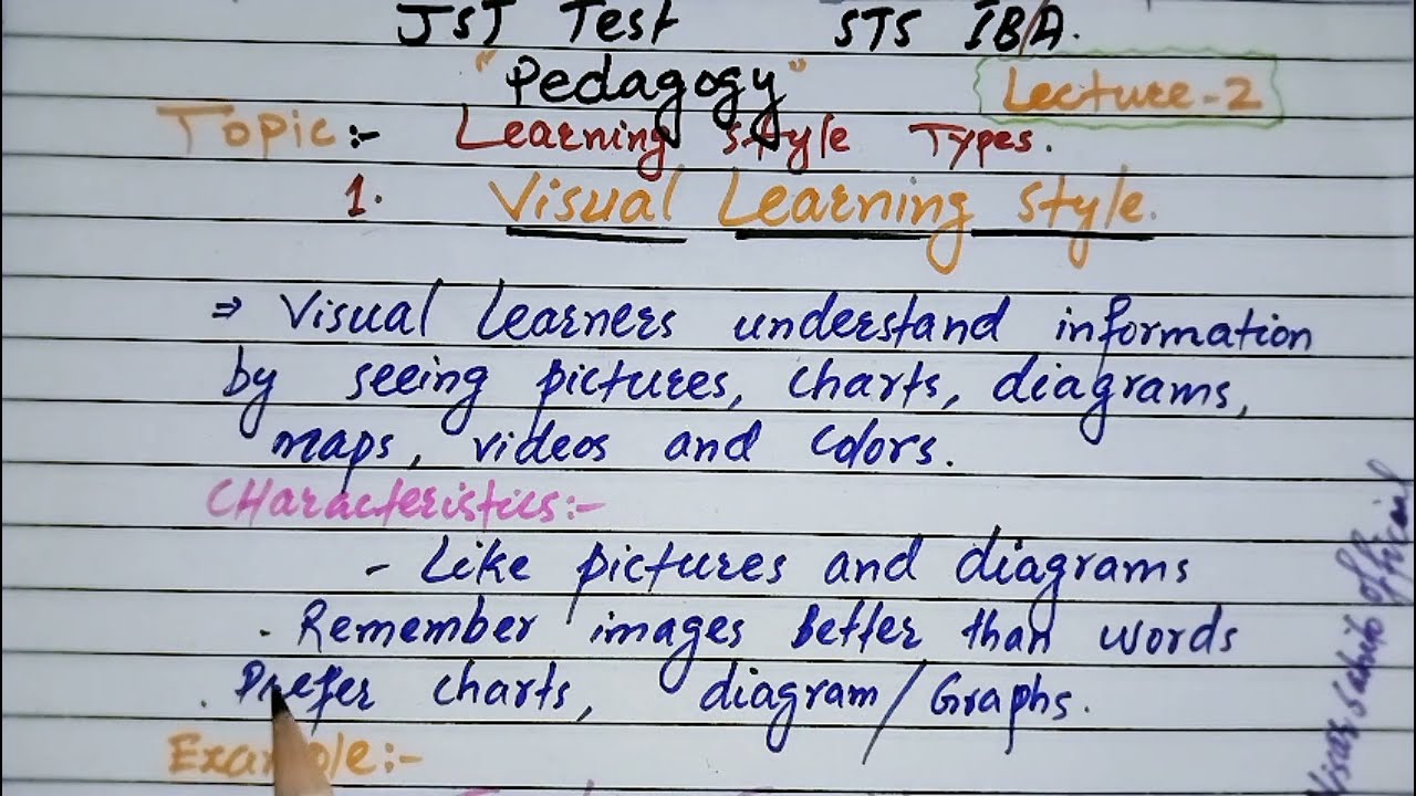JST BPS-14 Pedagogy Lecture 2 | Learning Styles Visual & Auditory| STS IBA Sukkur Test Prep 2026