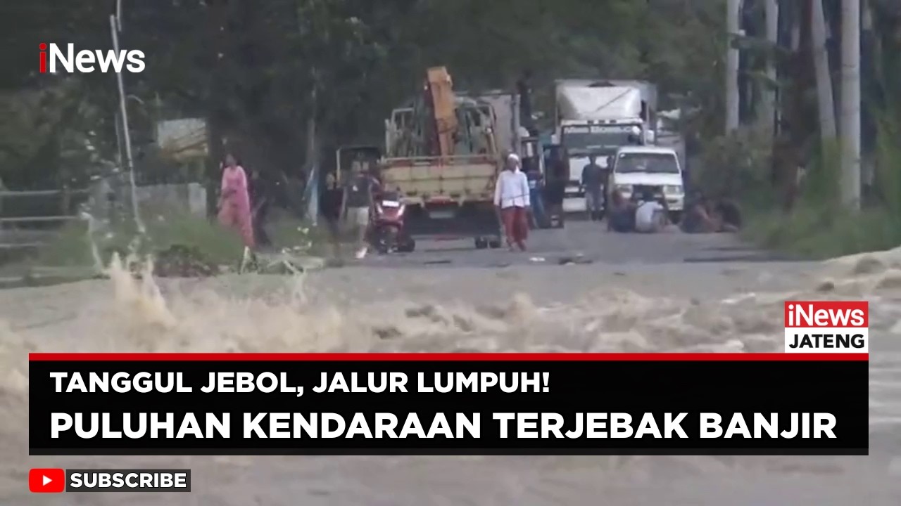 Tanggul Sungai Tuntang Jebol, Akses Grobogan–Semarang Terputus | iNews Jateng