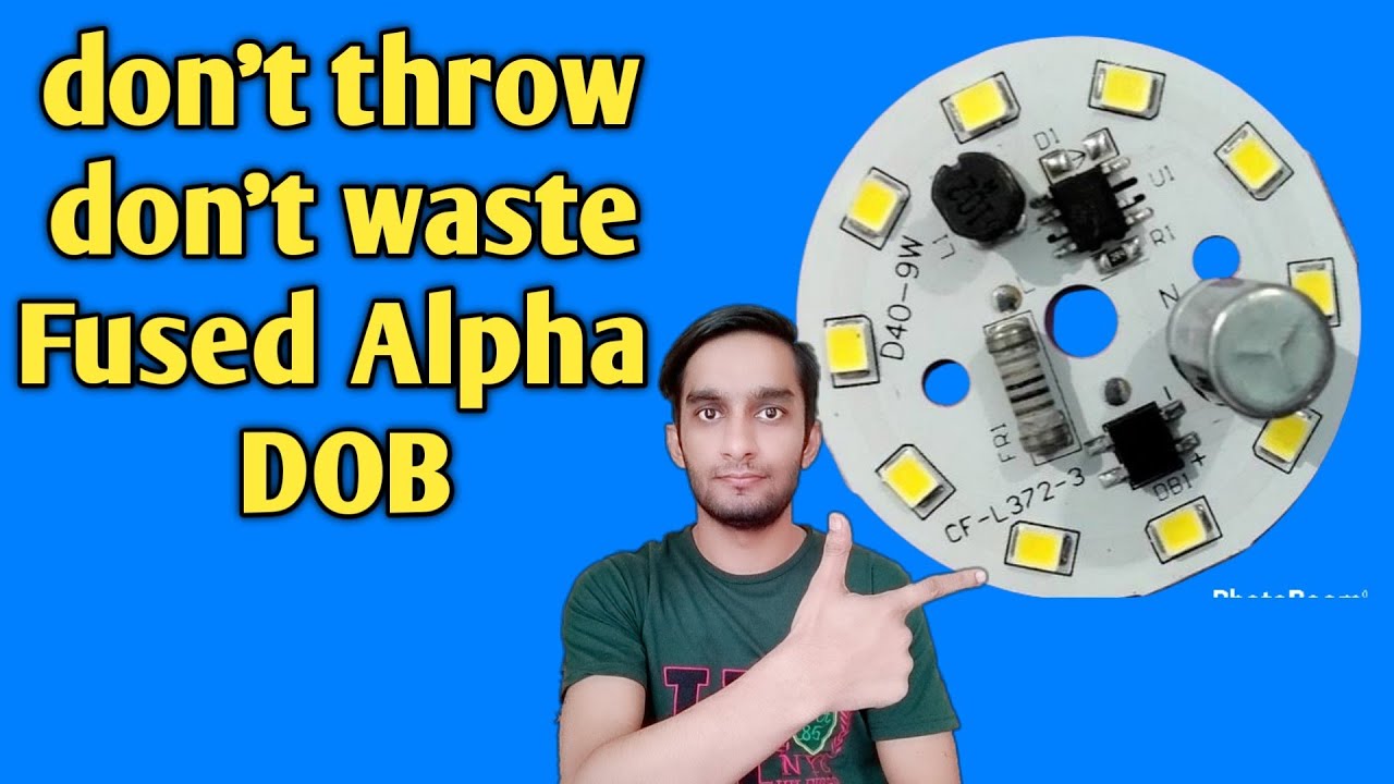 Best reuse old alpha DOB led light | led light bulb repair tips and tricks 2022