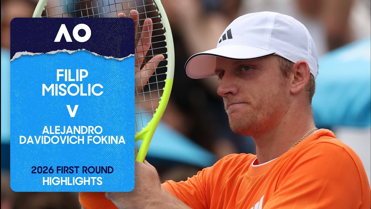 Filip Misolic v Alejandro Davidovich Fokina Highlights | Australian Open 2026 First Round