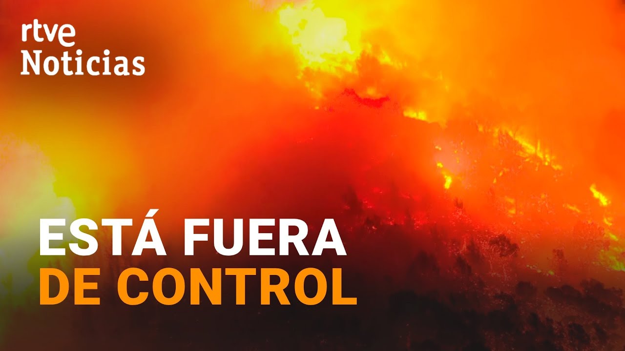 INCENDIO VALENCIA: 1.400 HECTÁREAS quemadas, el VIENTO complica la EXTINCIÓN | RTVE