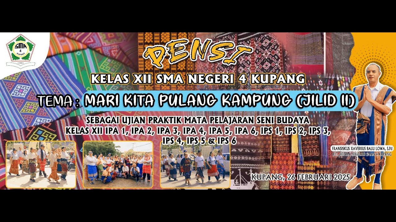 ETNIS SUMBA || XII IPA 6 || PENSI KELAS XII || SMA NEGERI 4 KUPANG ||2025
