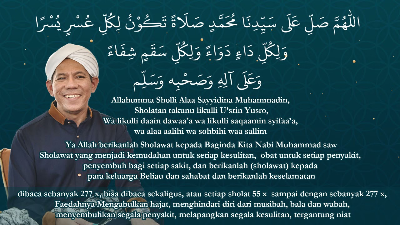 Sholawat Nabi Khidir, Dr Habib Segaf bin Hasan Baharun, Sholawat Syifa 277 x