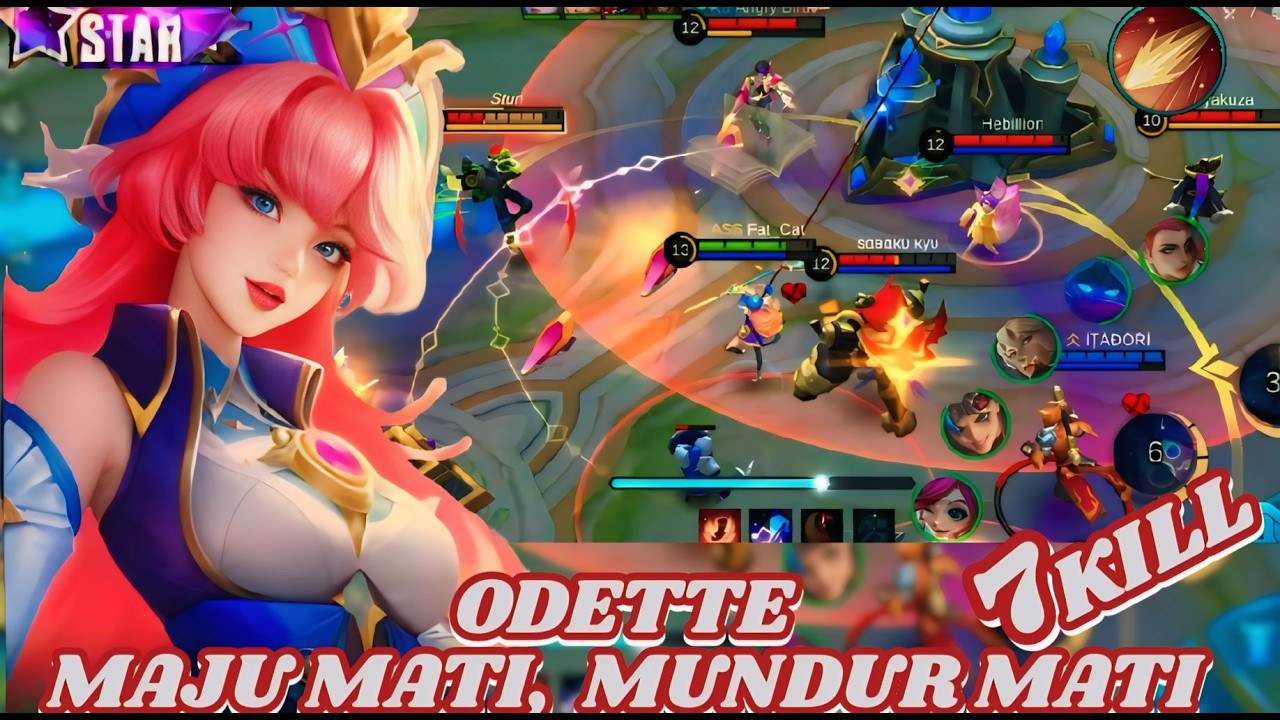 Roger Maniac + 7 kill ! Odette Dengan Flameshot Auto Kill Build Top 1 Global Odette ~ MLBB