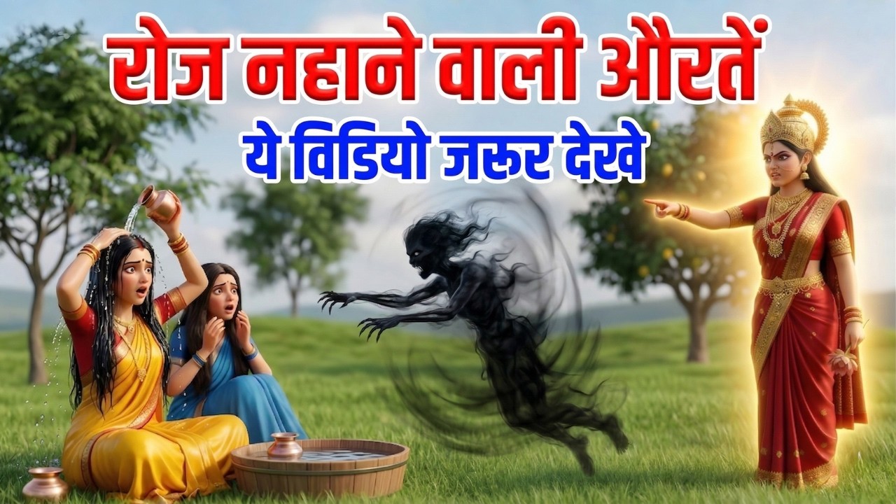 रोज नहाने वाली महिलाएं ये वीडियो जरूर देखें,निर्वस्त्र स्नान करने से कौन सा पाप लगता है? #shrikrishn