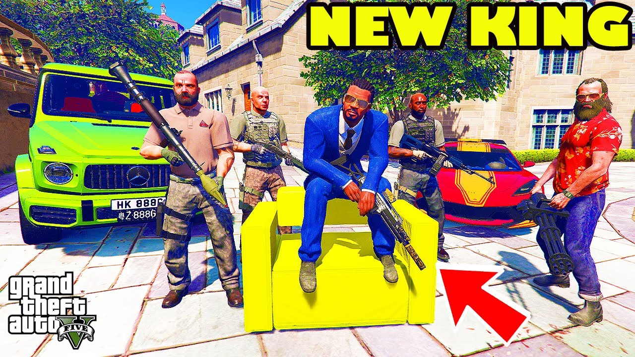 Franklin Become THE NEW KING of Los Santos in GTA 5 | SHINCHAN and CHOP