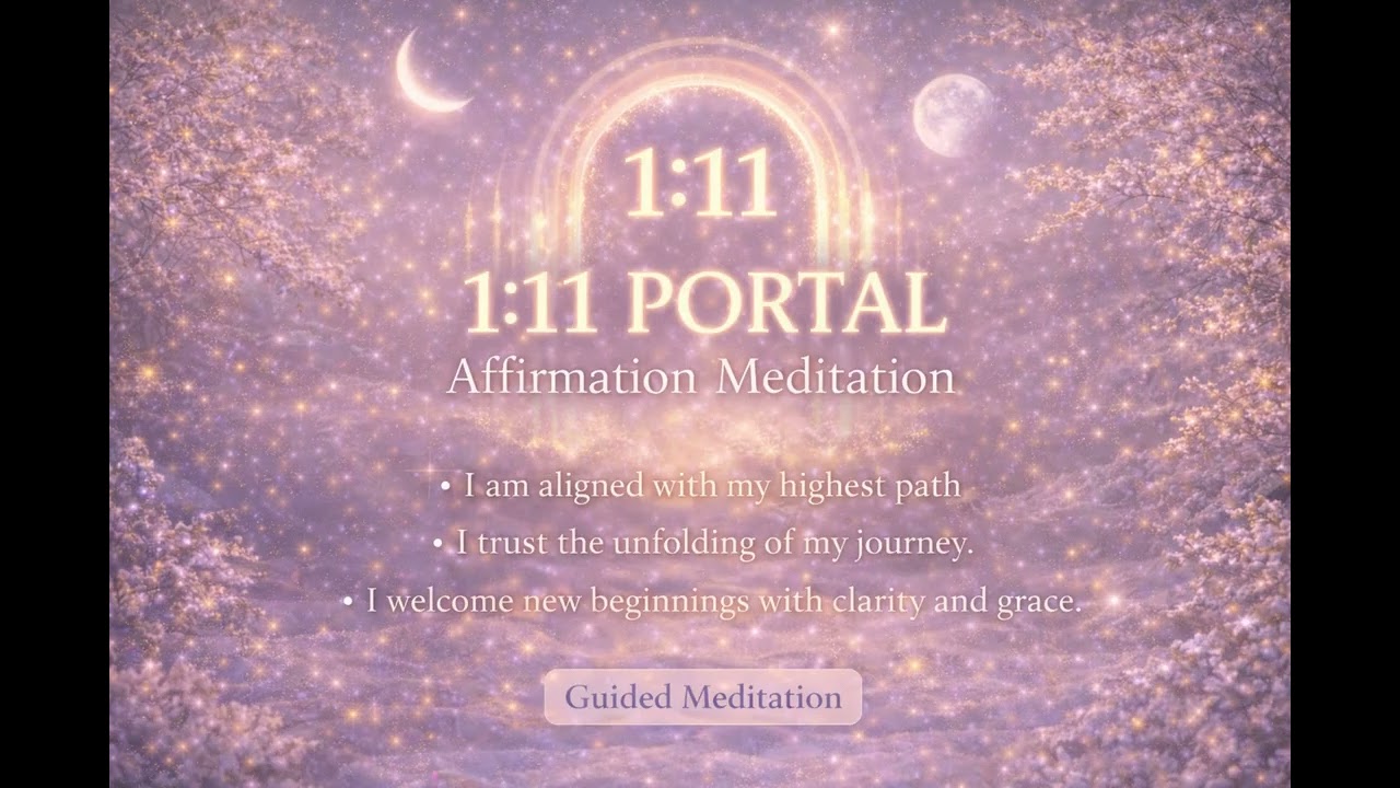 🌟 1:11 Portal Affirmation Meditation | Alignment • Clarity • New Beginnings