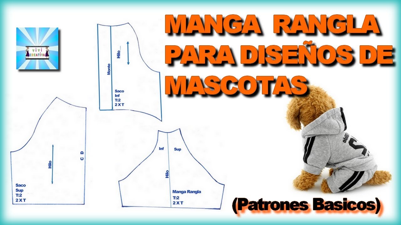 COMO HACER MANGA RANGLA PARA TU  MASCOTA #vivicreativa #youtubestudio    #moldesparamascotas