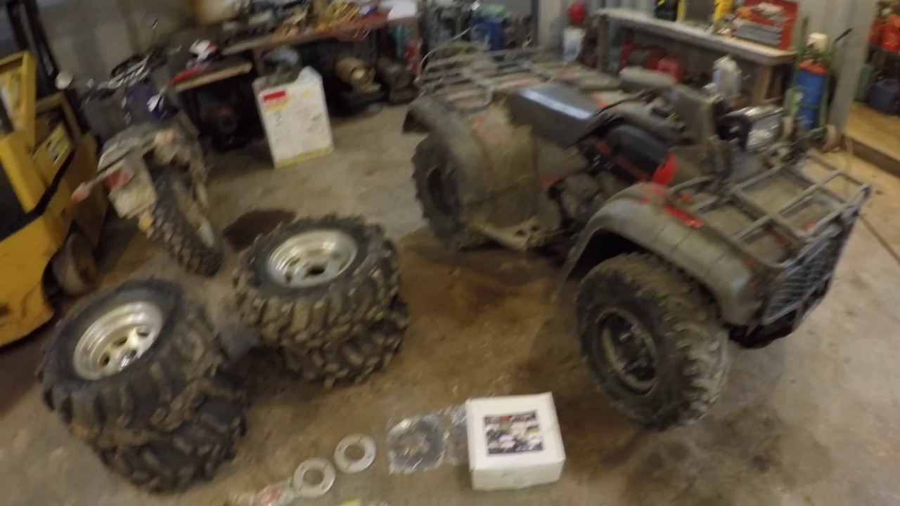 Honda Foreman disk brake install and riding