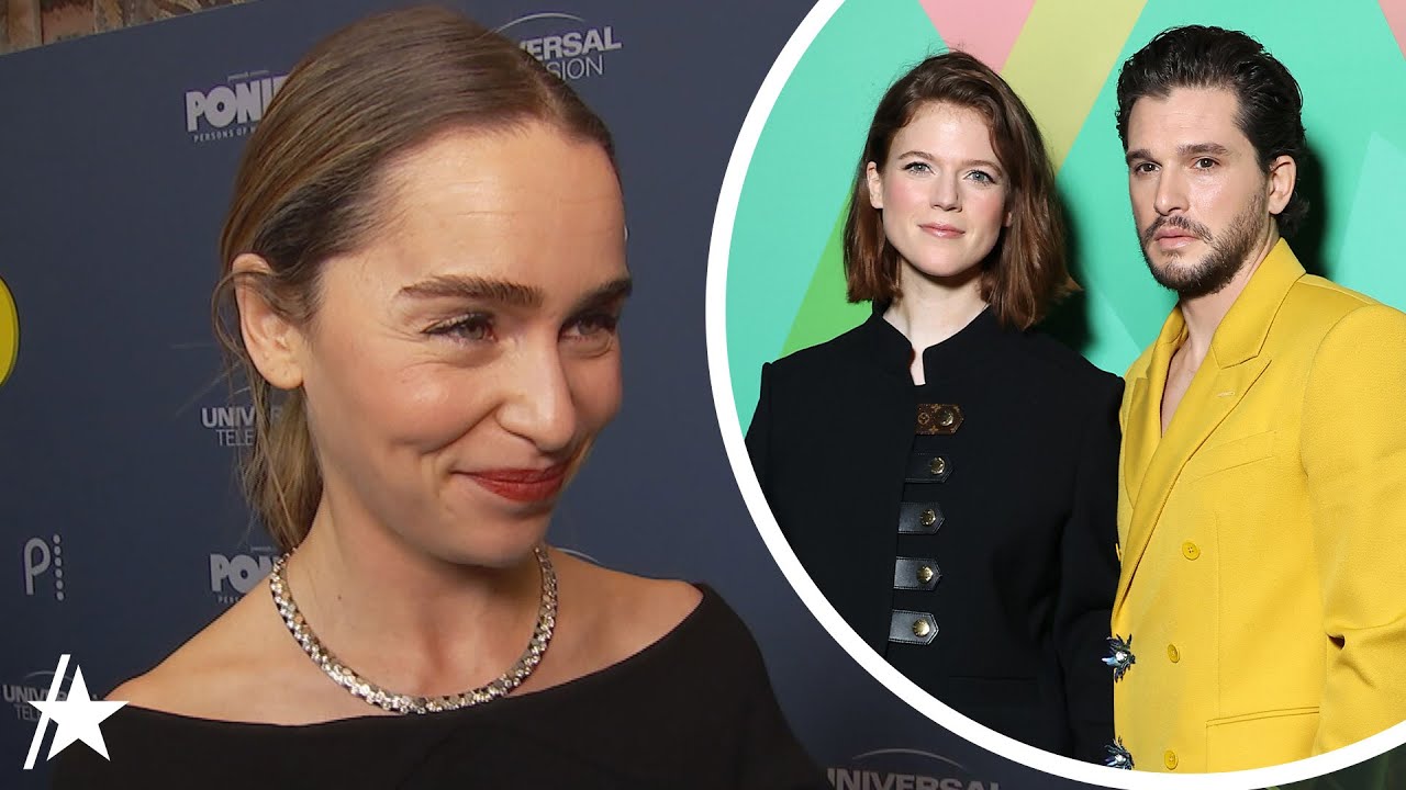 Emilia Clarke Is Still Friends w/ 'Game Of Thrones' Co-Stars Kit Harington & Rose Leslie