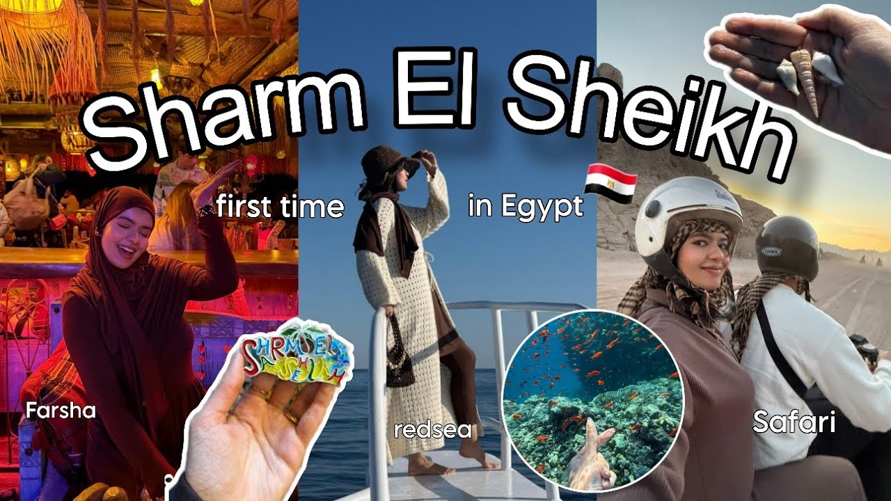 Vlog 🧳 Let's Travel to Egypt 🇪🇬 أول زيارة لمصر ✈️ مدينة شرم الشيخ 🐫 🌊 