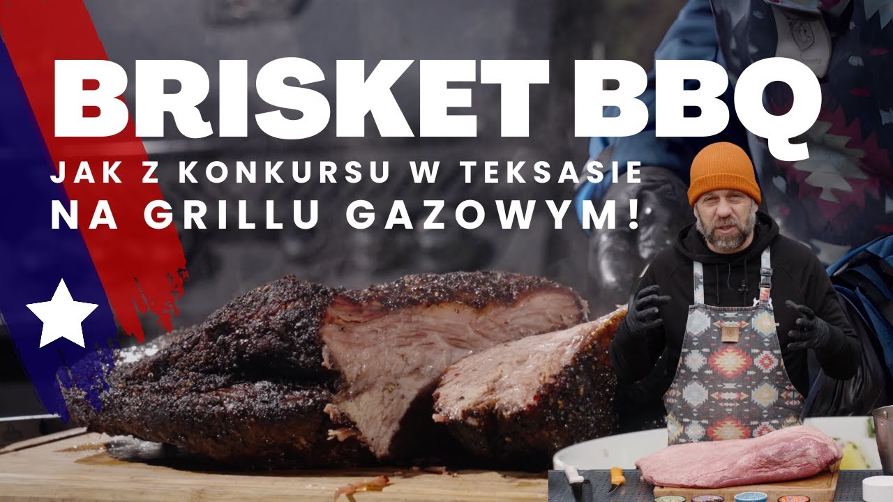 Brisket - wędzony mostek wołowy low & slow na grillu gazowym. Klasyka bbq!