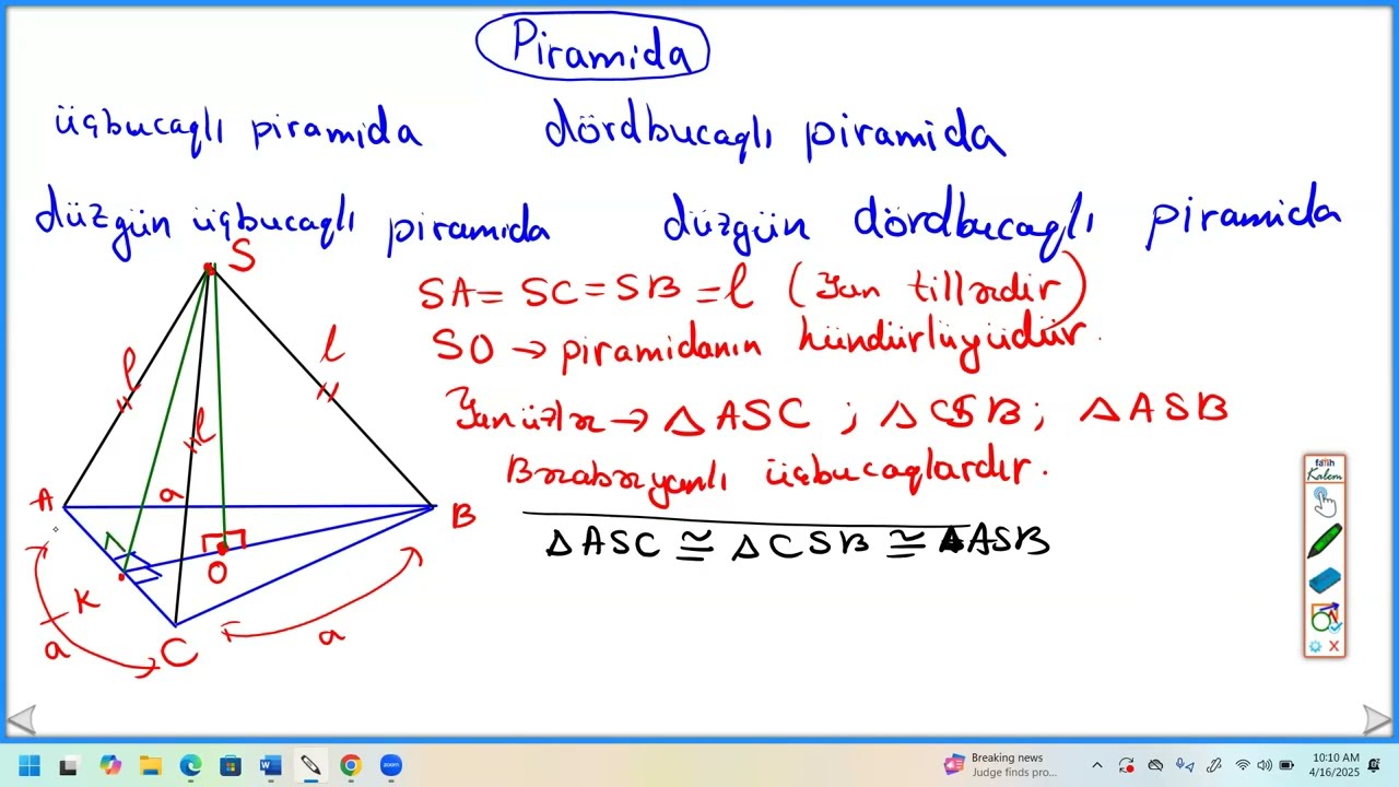 👉Piramida mövzusunun çox sadə dildə izahı #riyaziyyat #piramida #geometry