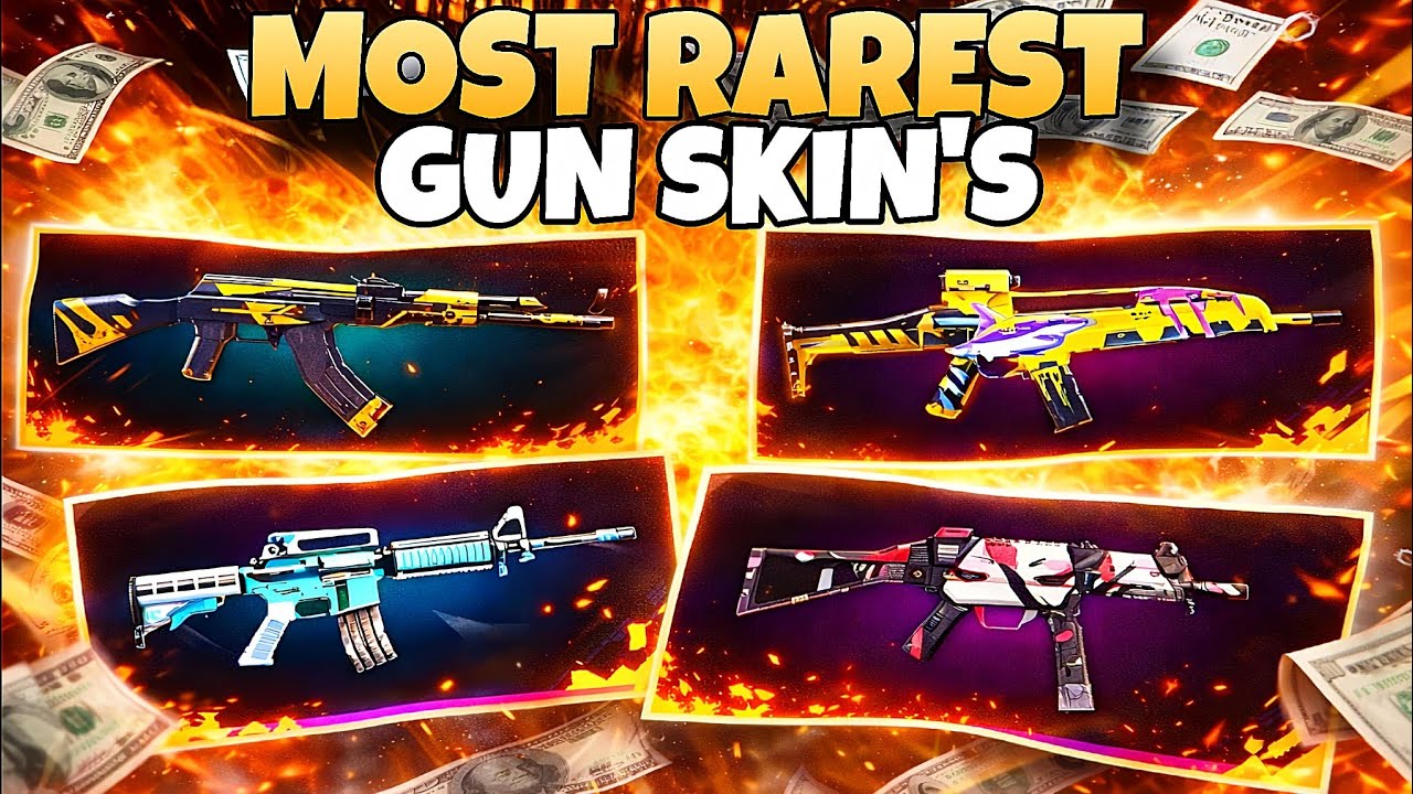 MOST RAREST GUN SKIN'S 😱 #freefire 