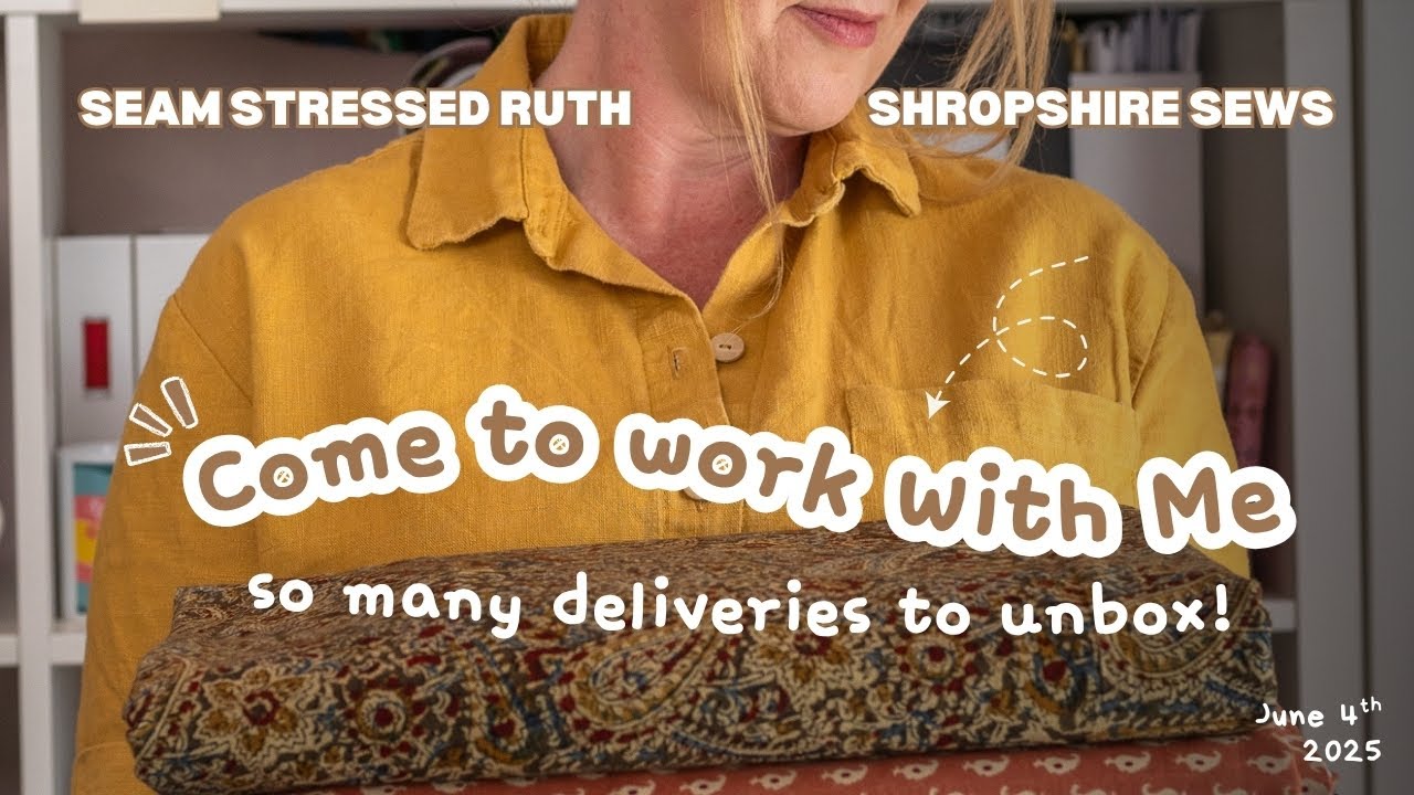 A day in the life of a fabric store owner, unboxing deliveries & trying not to get distracted