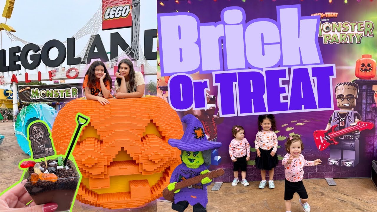 Мы водили наших троих малышей на фестиваль Brick or Treat в Legoland California! 🎃 Видеоблог 2024...