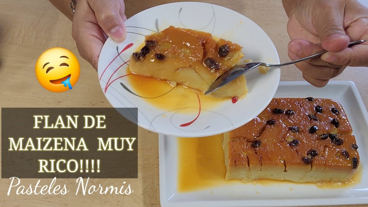 flan de maizena con leche condensada/ Sin huevo muy economico y rico!!!