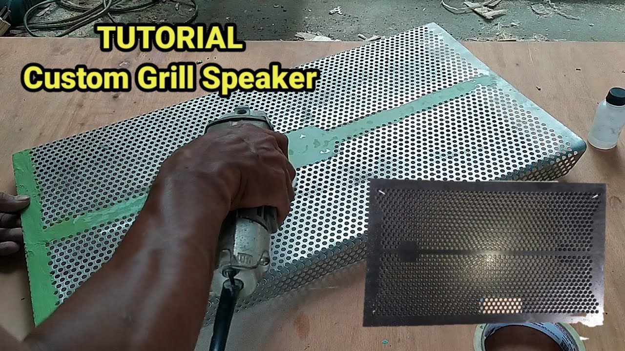 Tutorial Membuat Grill Custom box Speaker Manual Mudah