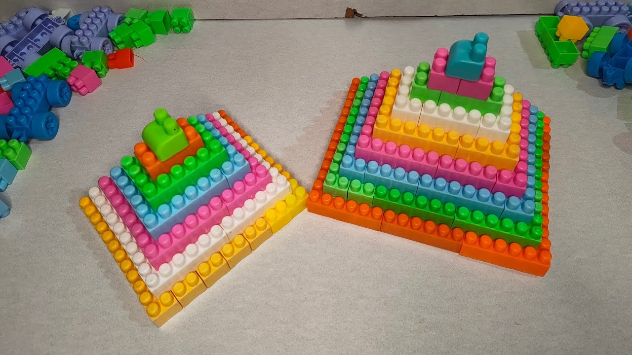 Satisfying DIY Blocks Pyramid / ASMR / Building Blocks / Blocks Game / Building Blocks fun.