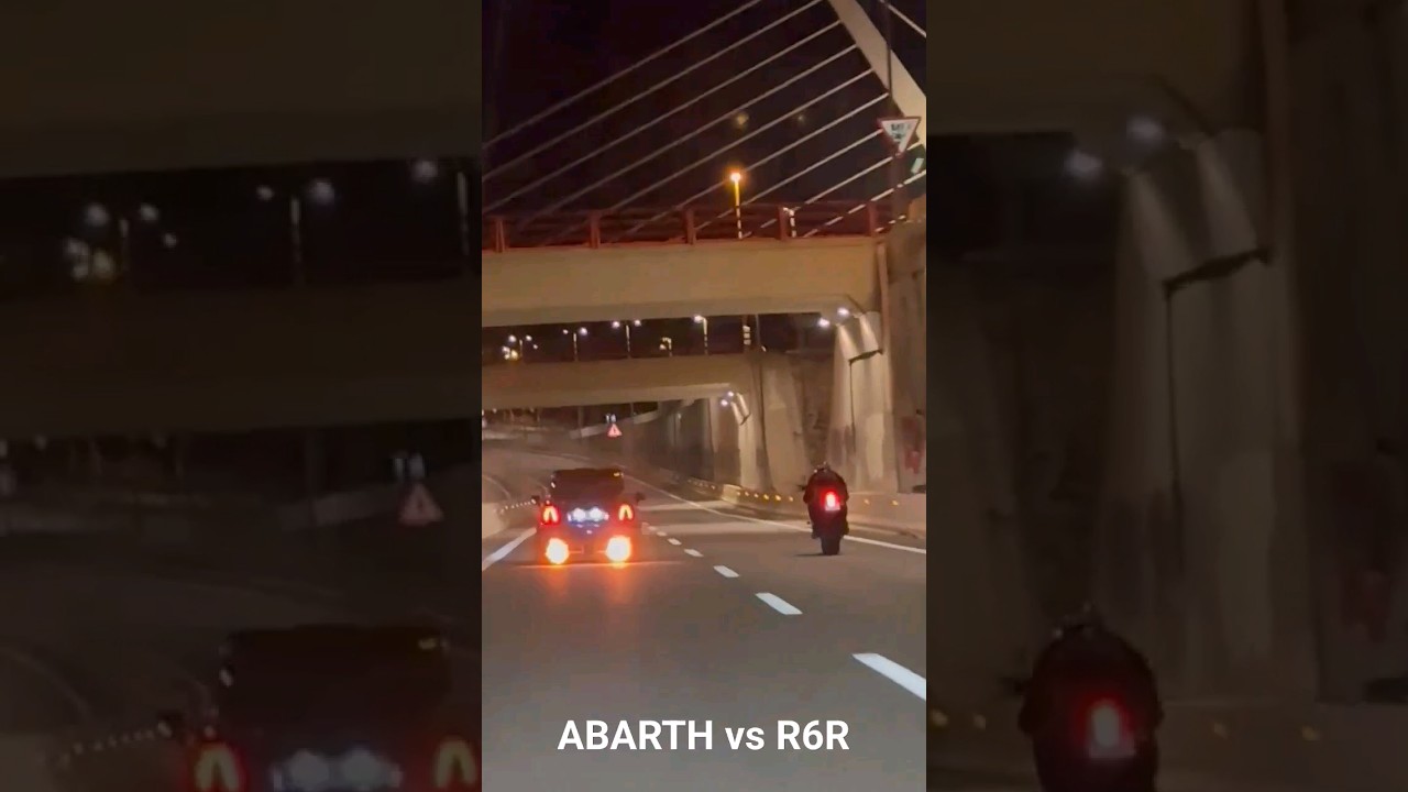 ABARTH 300hp VS YAMAHA R6R