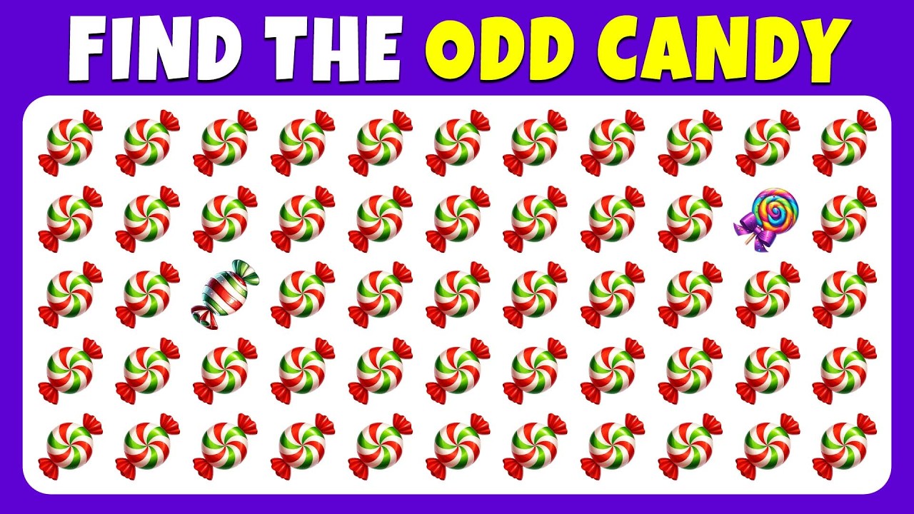 Only 1% Can Spot the Odd Candy in 8 Seconds 🍭🍬 | Sweets Brain Challenge | Quiz Know