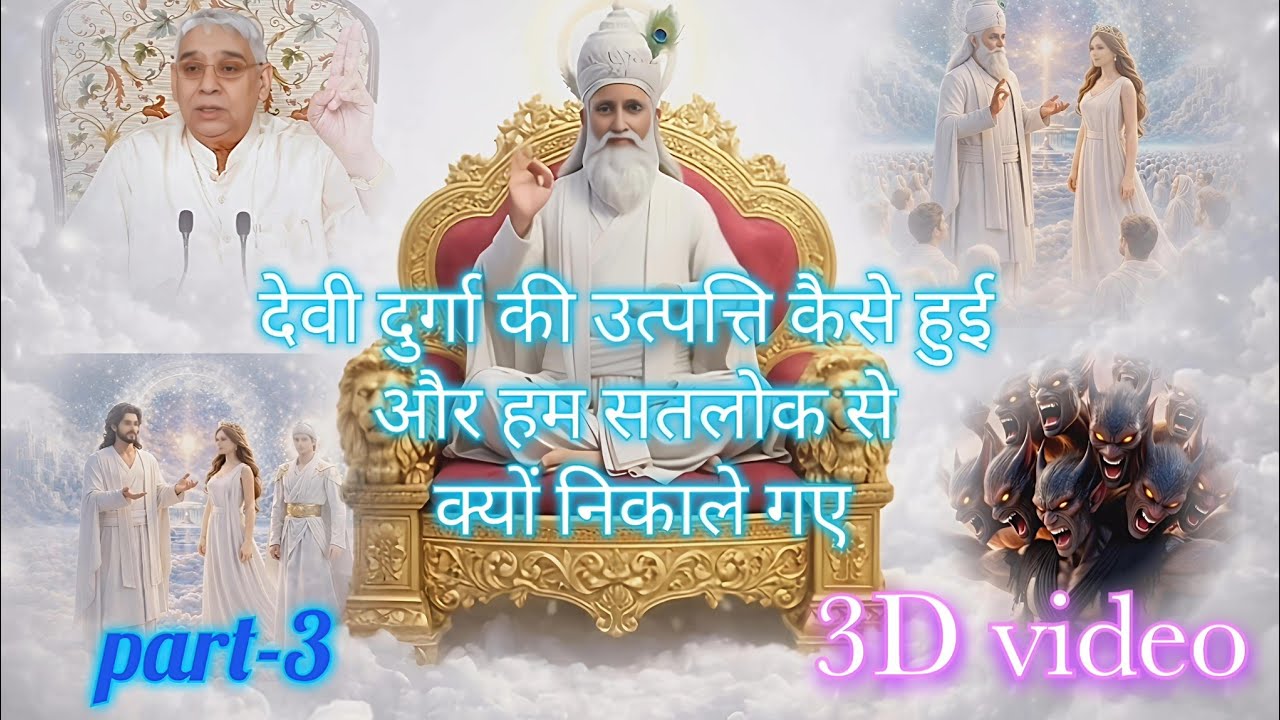 देवी दुर्गा की उत्पत्ति कैसे हुई और हम सतलोक से क्यों निकाले गए #santrampaljimaharaj #satlokashram 