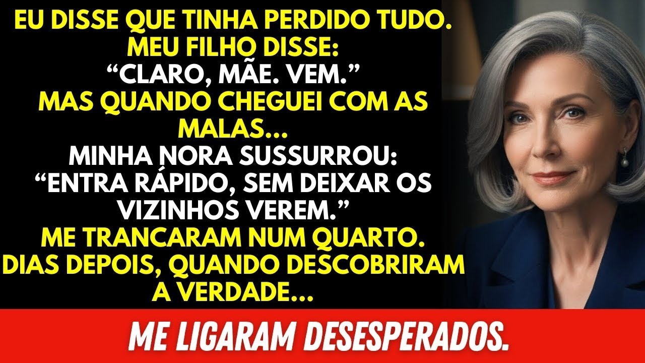 Herdei uma fortuna e decidi testar meu filho dizendo que estava falida  Quando cheguei na casa de