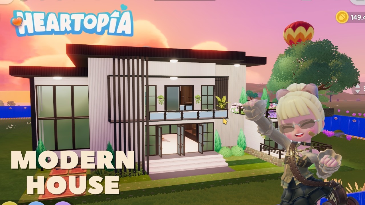 Modern House || Heartopia Building House #heartopia