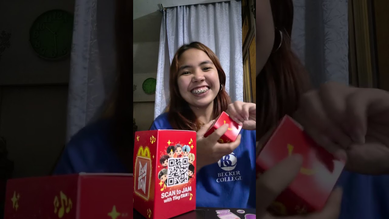 Nyxy unboxing Nanay's McDonald's BTS Tiny Tan Encore Edition. Incomplete. What are we missing?