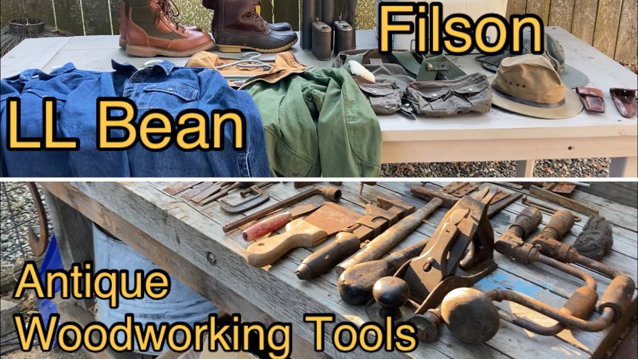 $90 Yardsale Haul : Filson, LL Bean, and Antique Woodworking Tools