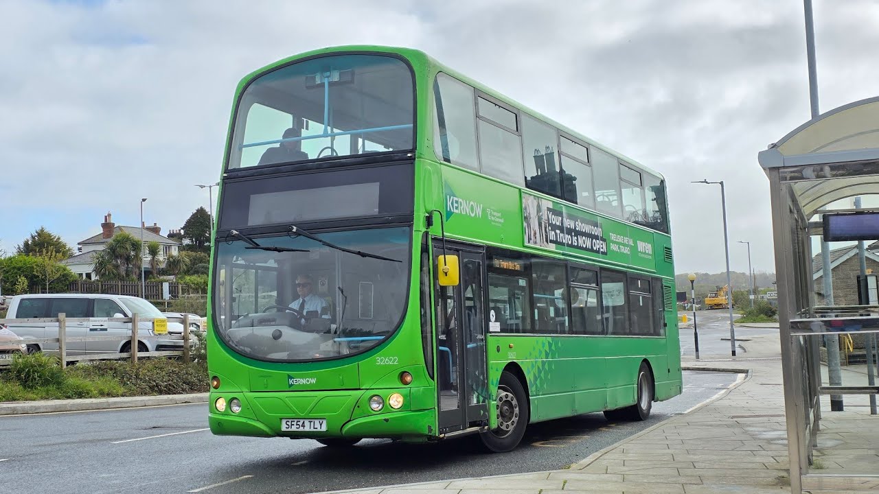 First Kernow Volvo B7TL/Wright Eclipse Gemini 32622/SF54TLY - Route T1