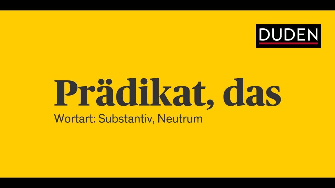 80. Njemačka gramatika - Predikat kao jezgra rečenice / Prädikat als Satzkern