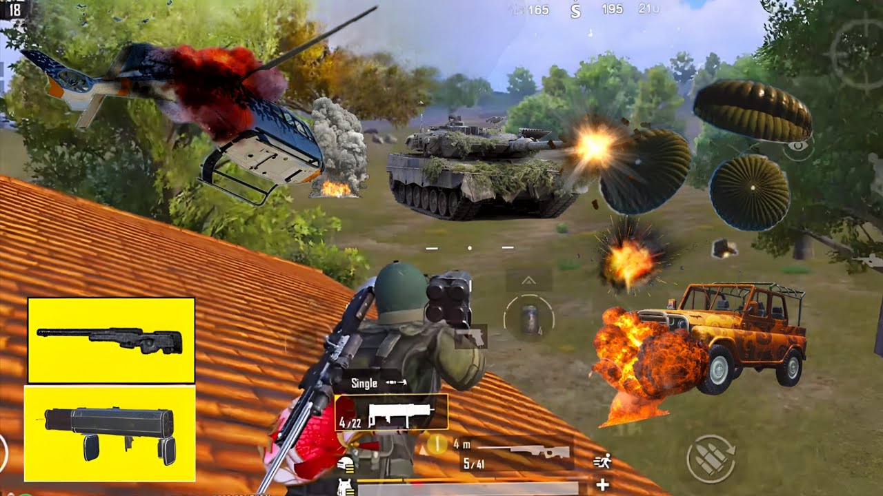 AWM Snipes 🎯 + M202 Rockets 🚀 + Bomb Suit 👊 Crazy Payload PUBG Fight