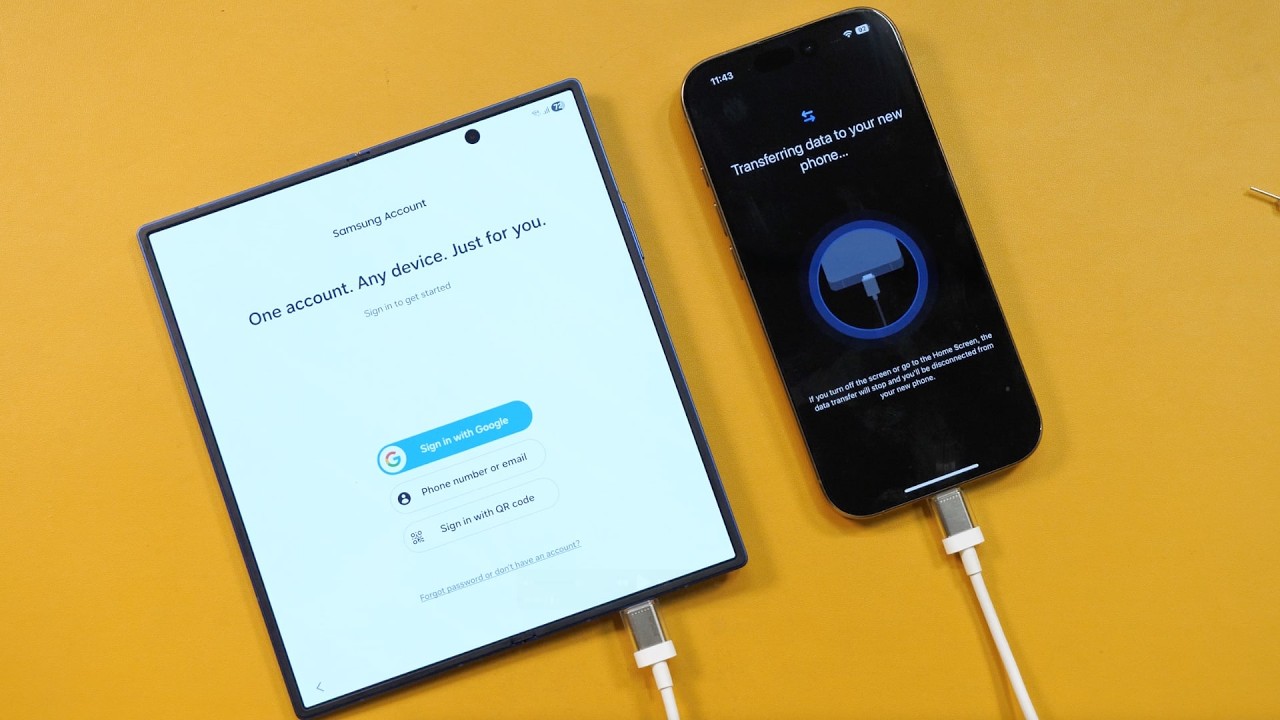 Руководство по переходу с iPhone на Samsung Galaxy Z Fold7