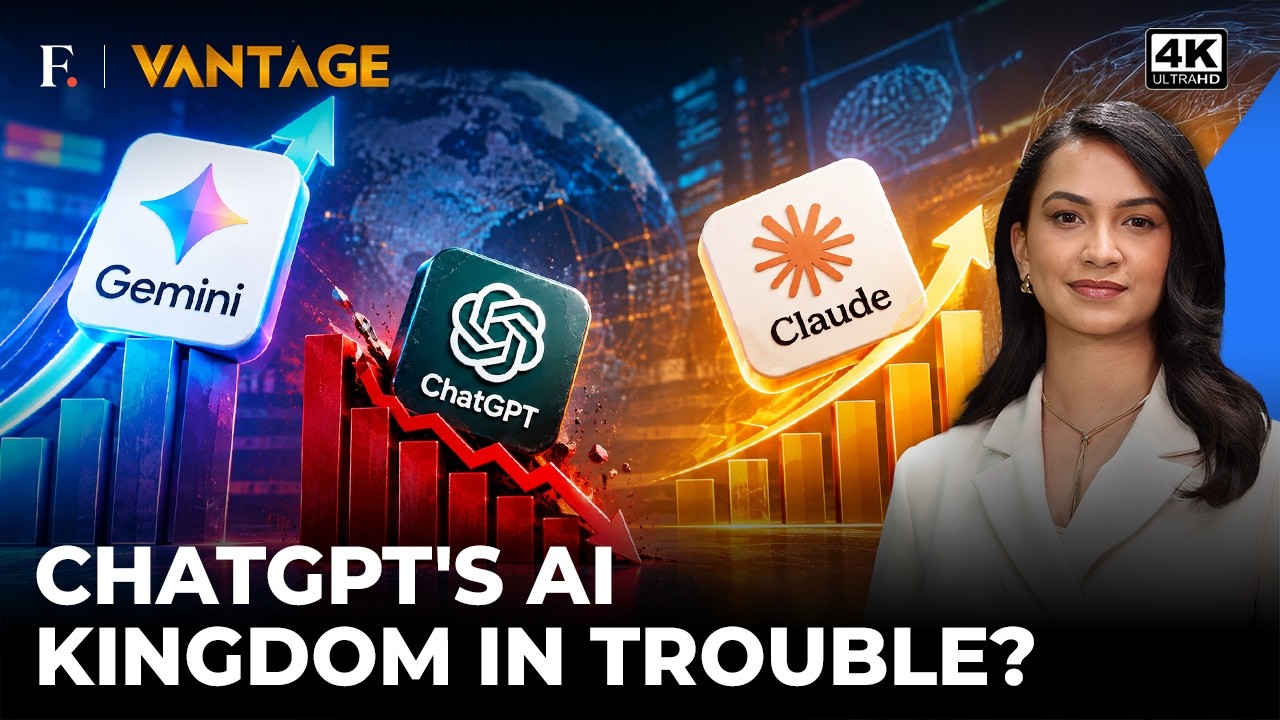 Почему ChatGPT от OpenAI теряет долю рынка? | Vantage на Firstpost | 4K