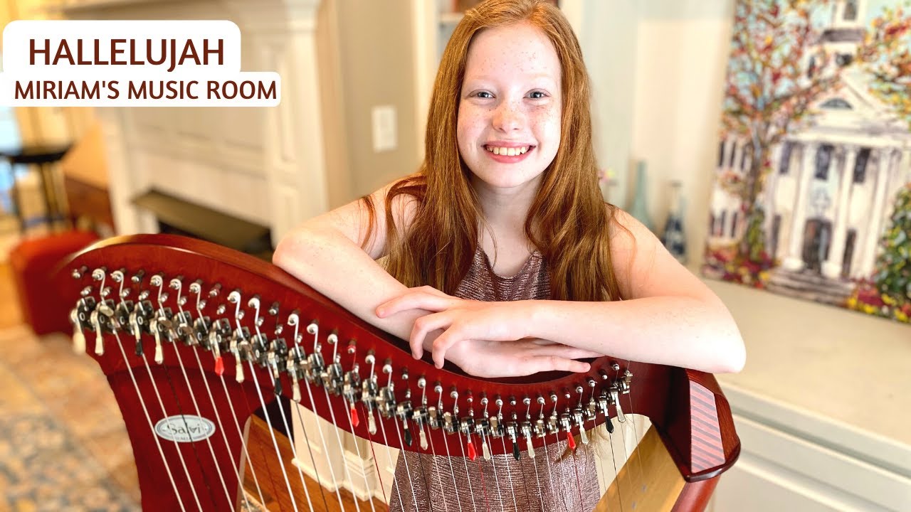 Hallelujah (Harp Cover) 10-year-old harpist #SpreadSomeJoy