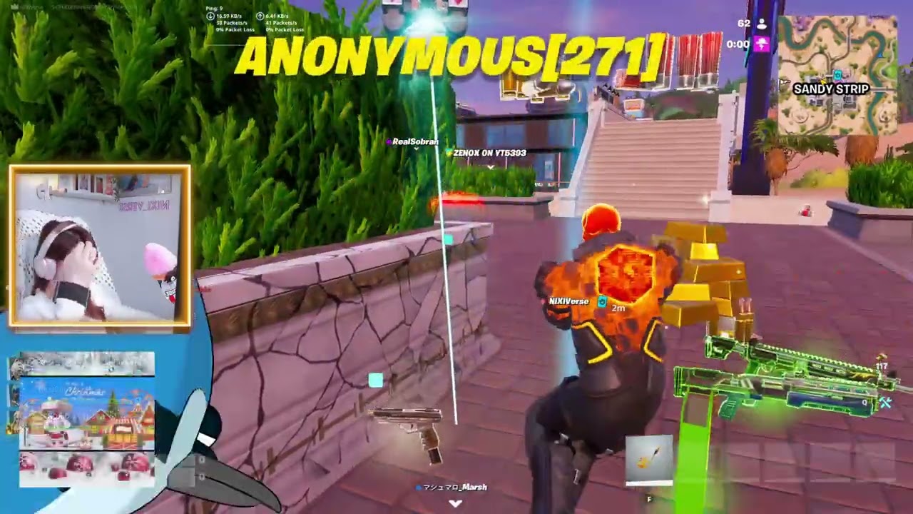 Top 05?!! Full squad is getting on the Fire! 🔥 |  Popcorn Time = Fortnite play 🍿
