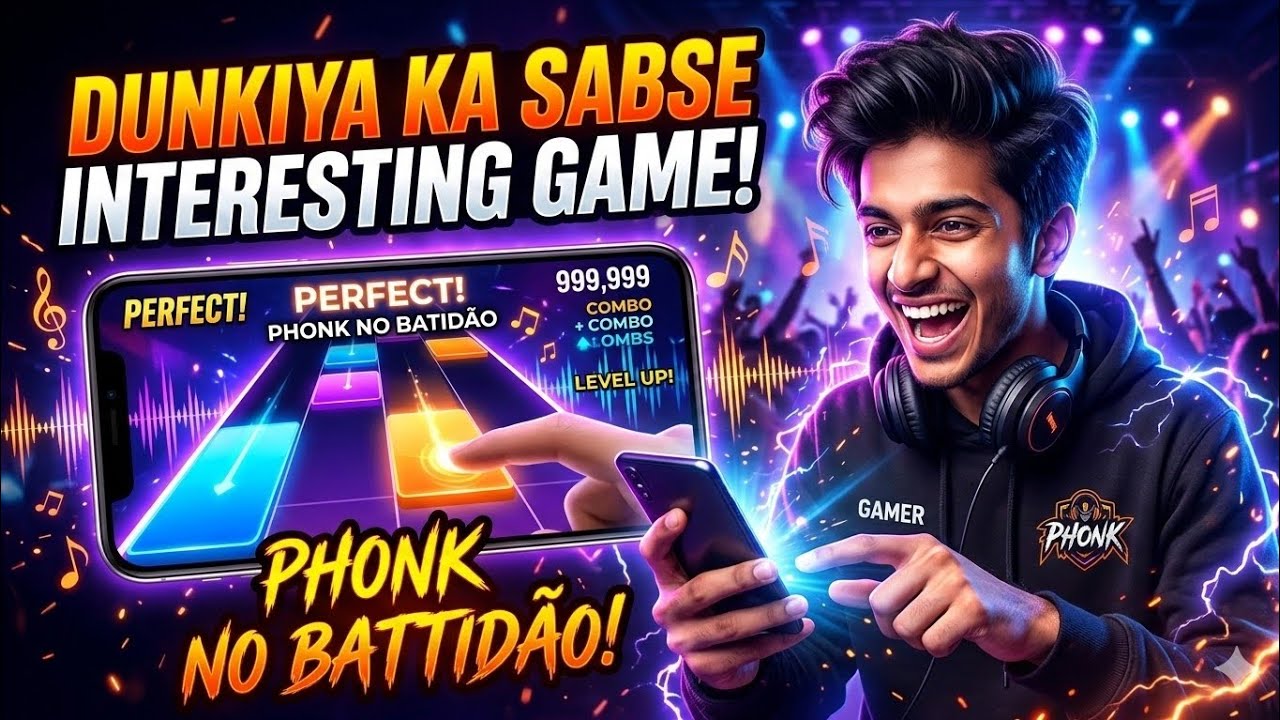 Duniya Ka Sabse Interesting Game! 😱 (Phonk No Batidão Edition)​I Played Magic Tiles 3 🙆🙆☝️Watch now!