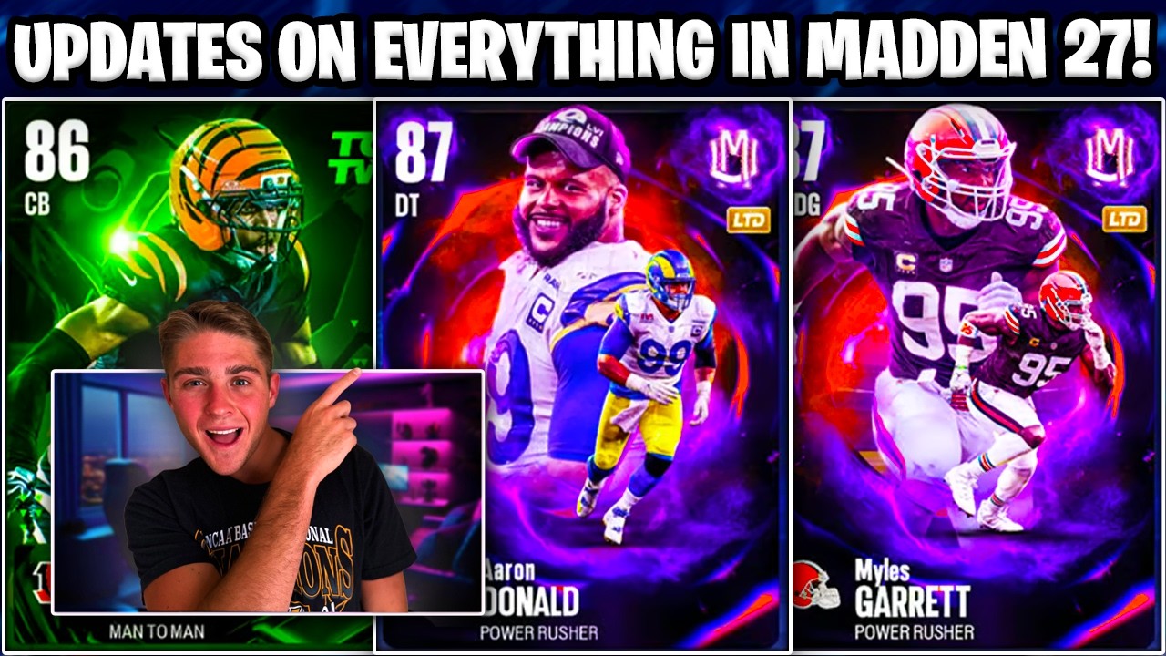 ВСЁ О НОВИНКАХ В MADDEN 27! ОБЗОР НЕРЕАЛЬНЫХ МОМЕНТОВ, ЧАСТЬ 2! TOTW, REDUXS И МНОГОЕ ДРУГОЕ!