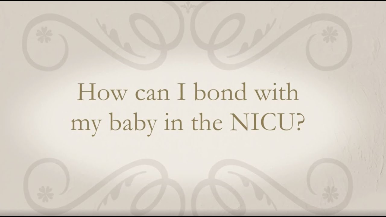 How can I bond with my baby in the NICU?