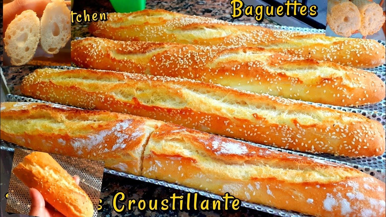 Baguettes croustillante كومير او باكيط مقرمش وخفيف عجنوه بالليل وطيبوه الصباح مع نصائح مهمة
