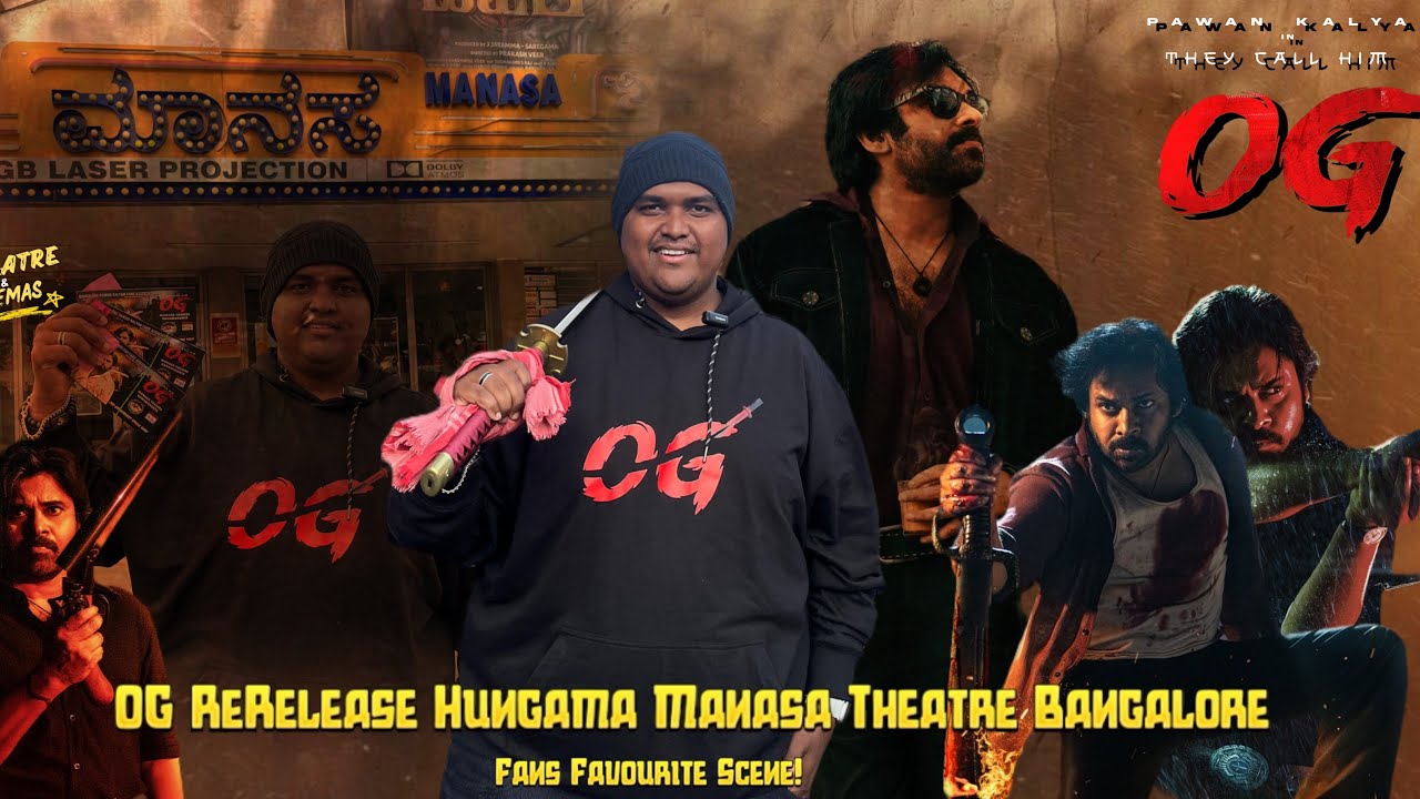 THEY CALL HIM OG RERELEASE | Manasa | Konanakunte | Bangalore Pawan Kalyan Fans 