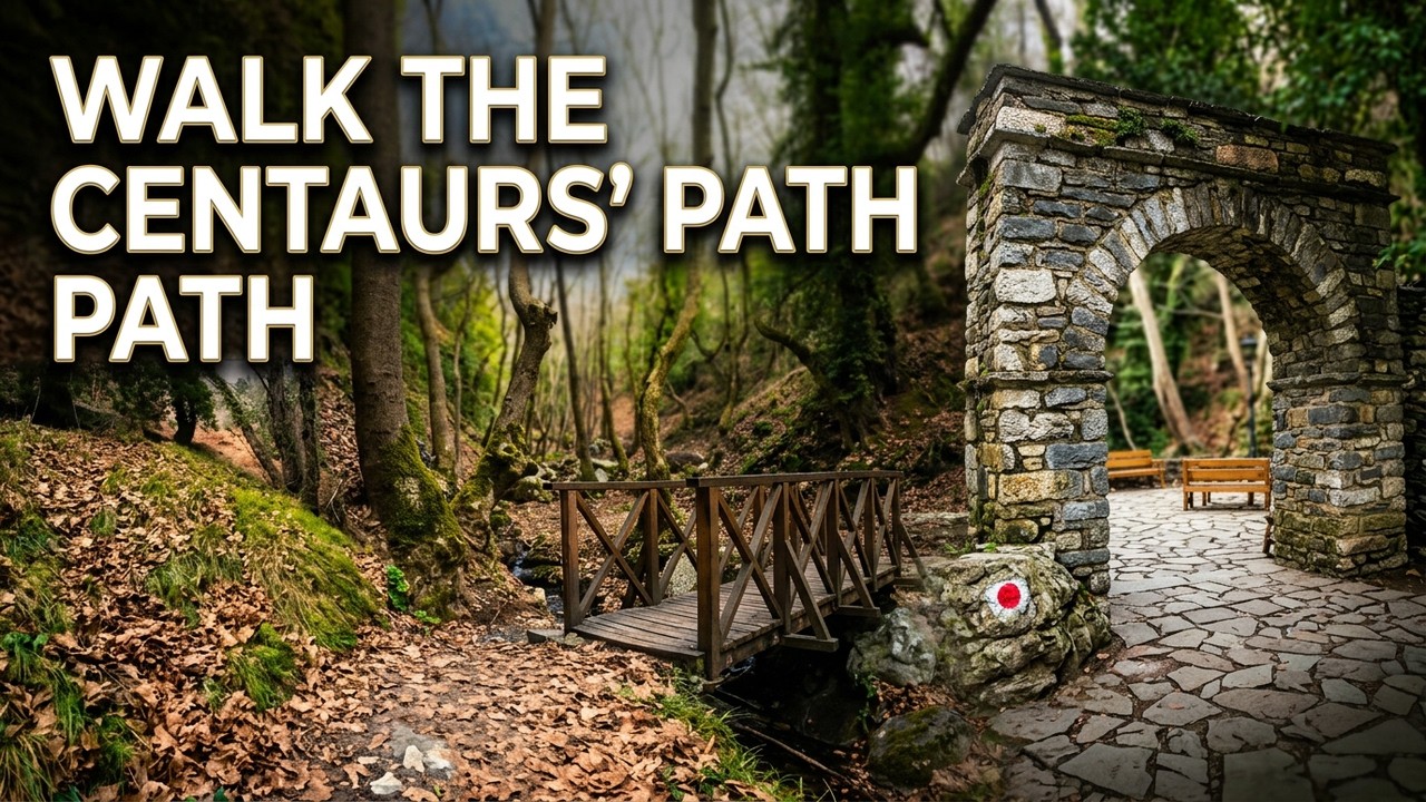 Pathway of Centaurs, Portaria Pelion Greece in 4k!